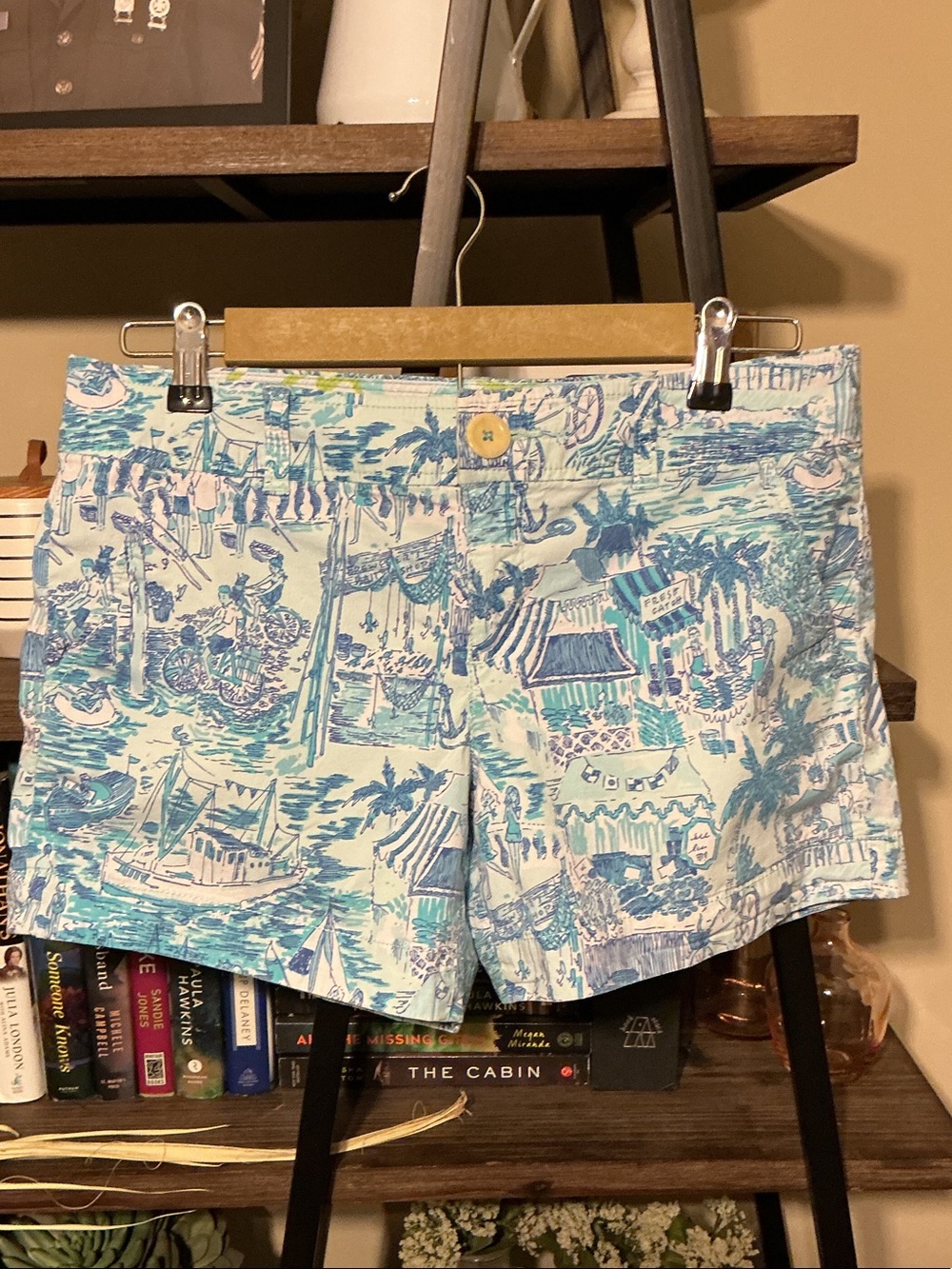 Lilly Pulitzer Callahan Fresh Catch Toile Print Size 6